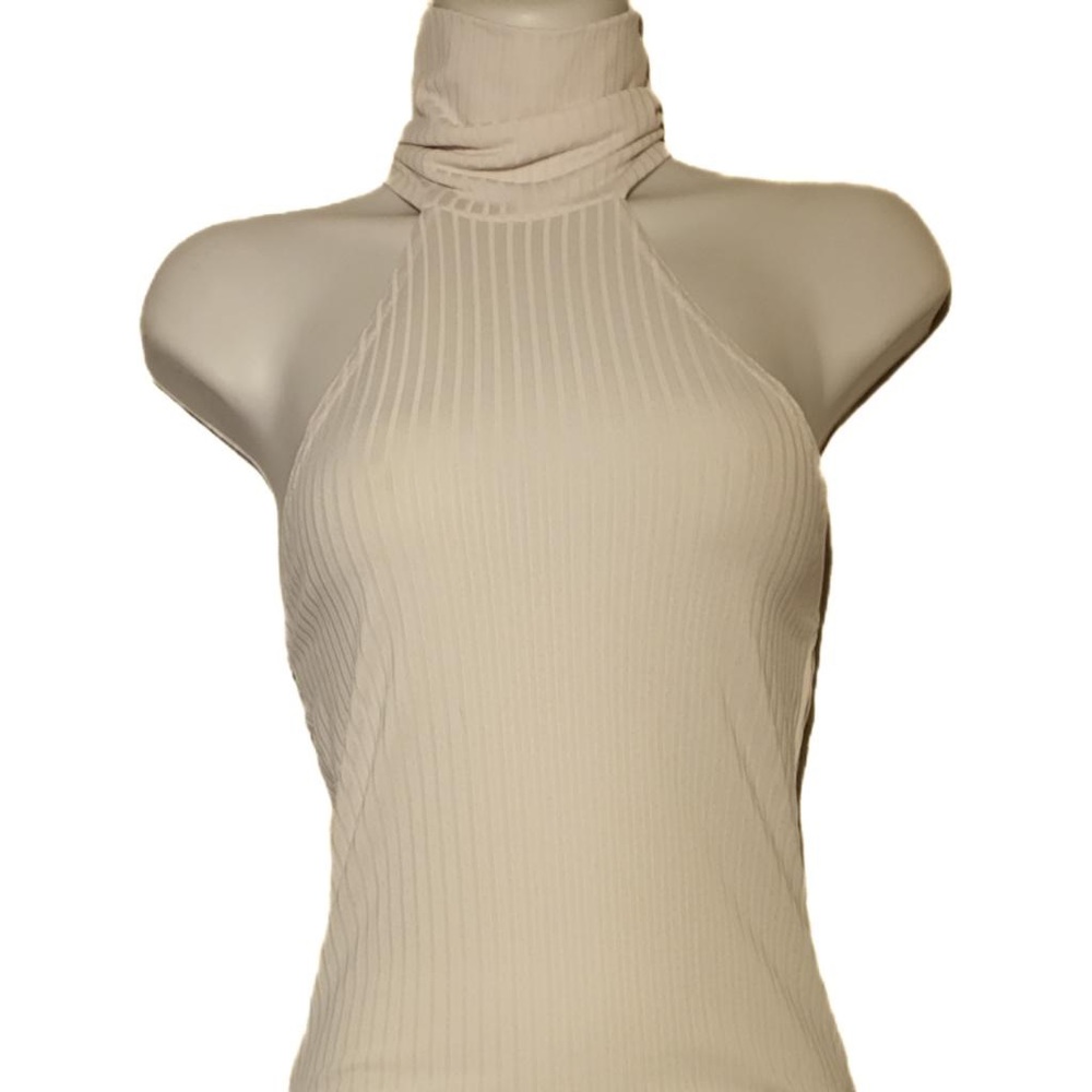 Pretty little thing turtleneck bodysuit in white size 2